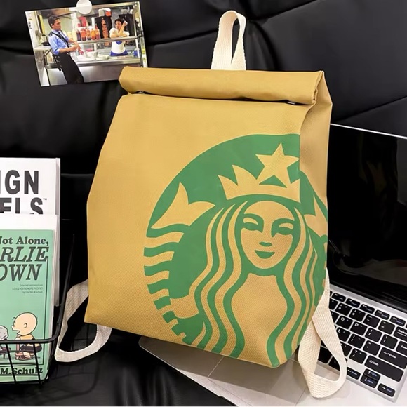 Starbucks Canvas Coffee Backpack Bag - Picture 4 of 4